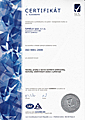 Certifik�t �SN EN ISO 9001:2001
