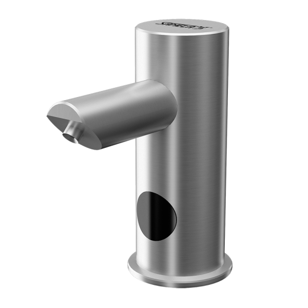 Automatický nerezový stojánkový dávkovač mýdla, nádržka na mýdlo 1 l, 230 V AC
