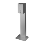 Automatický nerezový dávkovač tekuté i gelové dezinfekce - včetně stojanu pro postavení ke stěně, 12 V