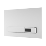 Automatický splachovač WC s elektronikou ALS do montážního rámu SLR 21, bílé tlačítko, 24 V DC