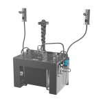 Automatický centrální stojánkový dávkovač mýdla, nerezová ramínka (2 ks), nádržka na mýdlo 6 l, 230 V AC