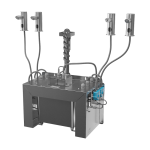 Automatický centrální stojánkový dávkovač mýdla, nerezová ramínka (4 ks), nádržka na mýdlo 6 l, 230 V AC