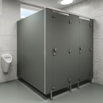 Sanitární kabinky a příčky, lamino tl. 18 mm, Al profil, do suchých prostor