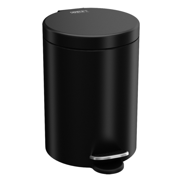 Kovový koš, 10 l, povrch černý
