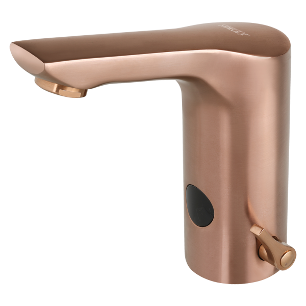 Umyvadlová směšovací baterie, rose gold matt, 6 V