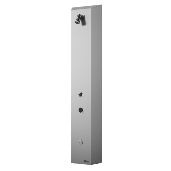 Nerezový sprchový nástěnný žetonový RFID panel - pro jednu vodu, 24 V DC