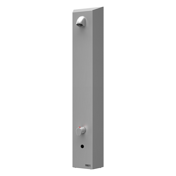 Nerezový sprchový panel s elektronikou ALS a termostatickým ventilem, 6 V