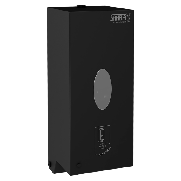 Automatický nerezový nástěnný dávkovač na tekuté i gelové dezinfekce a mýdla, černý