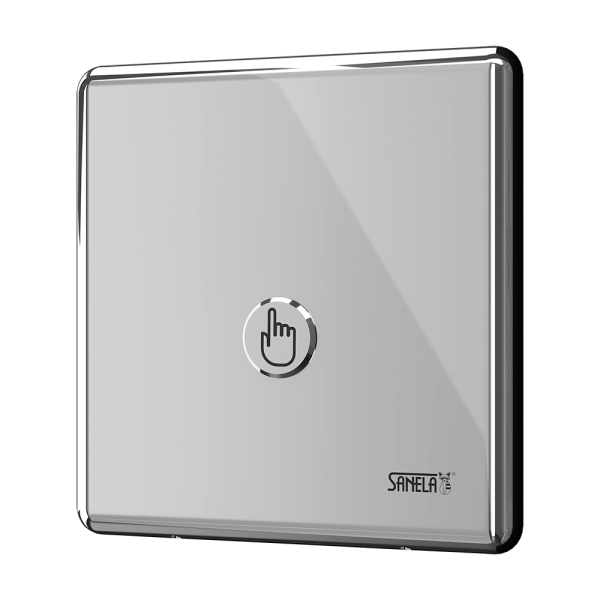 Piezo splachovač WC, lesklý, 24 V DC