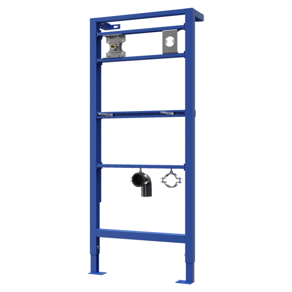 Montážní rám určený do sádrokartonových konstrukcí nebo pro ukotvení na zem a do zadní zdi, pro uchycení automatického dávkovače mýdla SLZN 83E a nástěnných automatických baterií SLU 42K, SLU 42KB, SLU 43, SLU 43B, SLU 43KB, SLU 43V, SLU 43VB