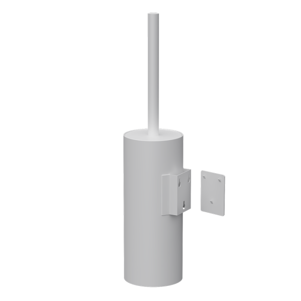 Nerezový WC kartáč, povrch bílý