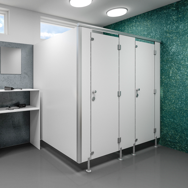 Sanitární kabinky a příčky, HPL, tl. 12 mm, Al profil, do vlhkých prostor